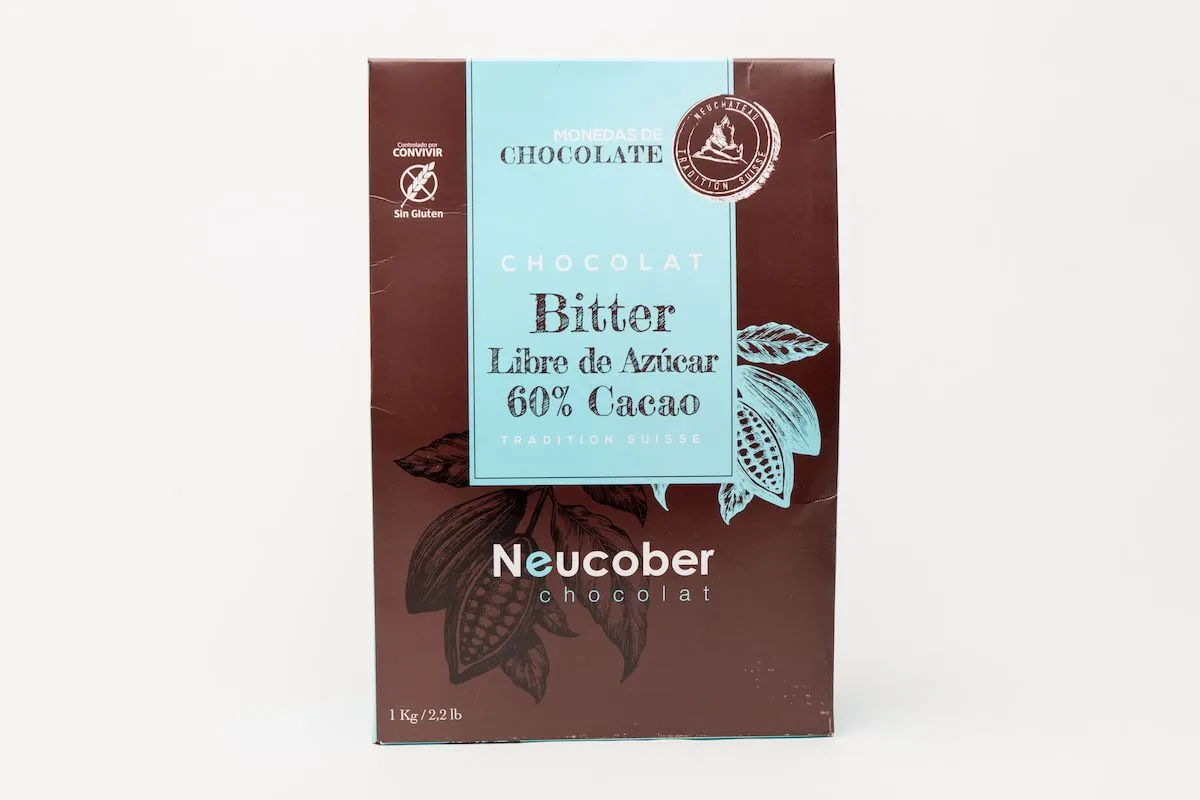 Chocolate Neucober 60% Cacao sin Azucar Chocolate Neucober 60% Cacao sin Azucar