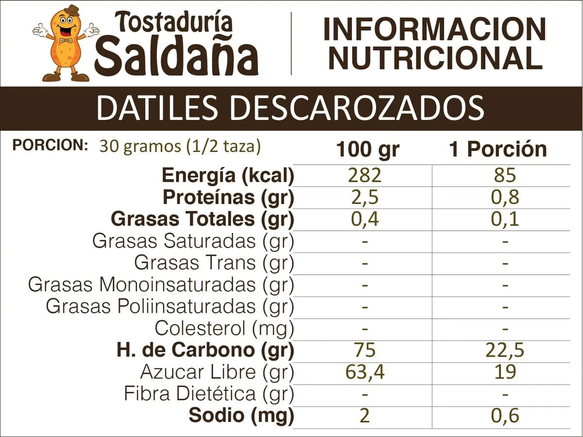 Dátiles Descarozados